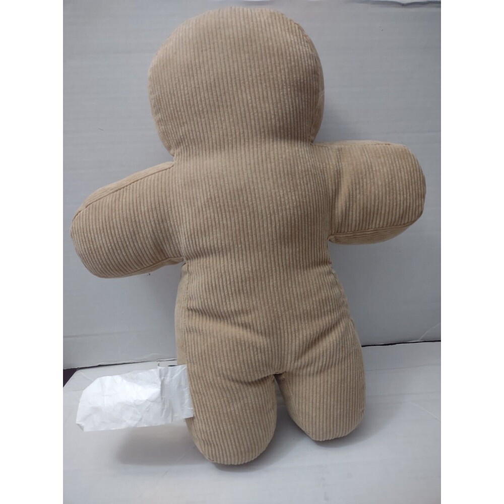 Cupcakes And Cashmere Corduroy Gingerbread Man Pillow 16" - Picture 3 of 6